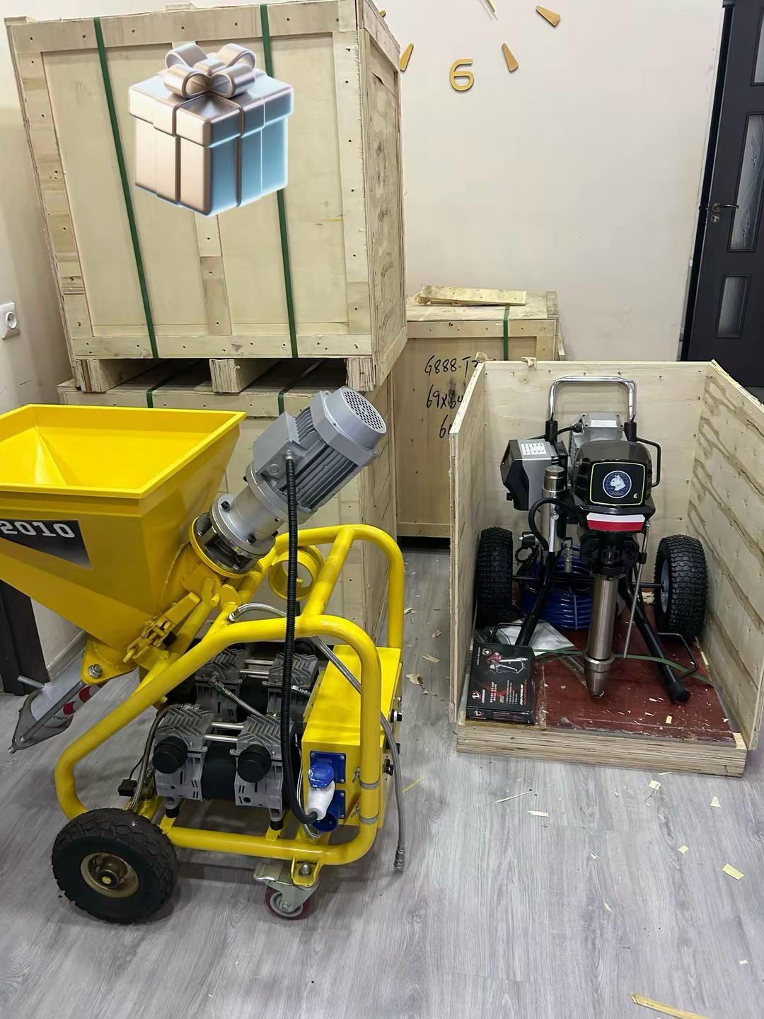 შპაკლის სპრეი აპარატი Maliari — 600 m² დღეში